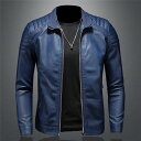 【スーパーSALE 10%OFF】バイクジャケット 革ジャン 皮ジャン アウター ライダース ライダースジャケット バイク レザージャケット フェイクレザー PU ジャケット メンズ 春 秋 大きいサイズ 防寒 ライダース