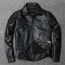 【スーパーSALE 10%OFF】バイクジャケット 革ジャン 皮ジャン 牛革 本革 真革 牛レザー アウター ライダース ライダースジャケット バイク レザージャケット レトロ風 防風 防寒 レザー お洒落 革ジャン メンズ 大きいサイズ カジュアル