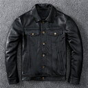 【スーパーSALE 10%OFF】バイクジャケット 革ジャン 皮ジャン 牛革 本革 真革 牛レザー アウター ライダース ライダースジャケット バイク レザージャケット レトロ風 防風 防寒 レザー お洒落 革ジャン メンズ 大きいサイズ カジュアル