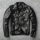 【スーパーSALE 10%OFF】バイクジャケット 革ジャン 皮ジャン 羊革 本革 真革 羊レザー レトロ風 レザージャケット アウター ライダース ライダースジャケット バイク 防風 防寒 レザー お洒落 革ジャン メンズ 大きいサイズ カジュアル