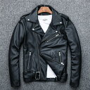 【スーパーSALE 10%OFF】バイクジャケット 革ジャン 皮ジャン 牛革 本革 真革 牛レザー レザージャケット レトロ風 アウター ライダース ライダースジャケット バイク 防風 防寒 レザー お洒落 革ジャン メンズ 大きいサイズ カジュアル