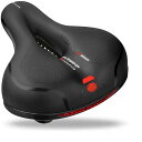 サドルクッション 自転車サドル 自転車用シート レザー ロードバイク マウンテンバイク スポーツサドル 痛くない 穴開き 通気 ソフト 防水 クロス自転車 衝撃吸収 滑り止め 圧力分散 振動軽減 安装便利 通用 汎用 黒(4)