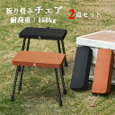 【送料無料2点セット】アウトドア チェア 折りたたみ椅子 イス 軽量 折りたたみ 折りたたみチェア コンパクトチェア ソロキャンプ アウトドアチェア ミニチェア...