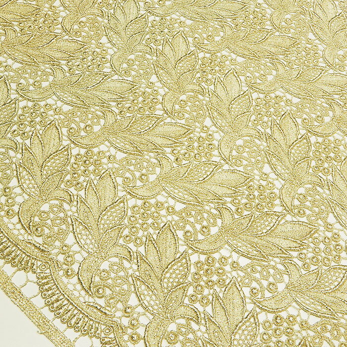 ケミカルレース 生地 【10cm単位】切り売り ベージュ 50cm以上10cm単位 日本製 服地 洋服 布地 約110cm..