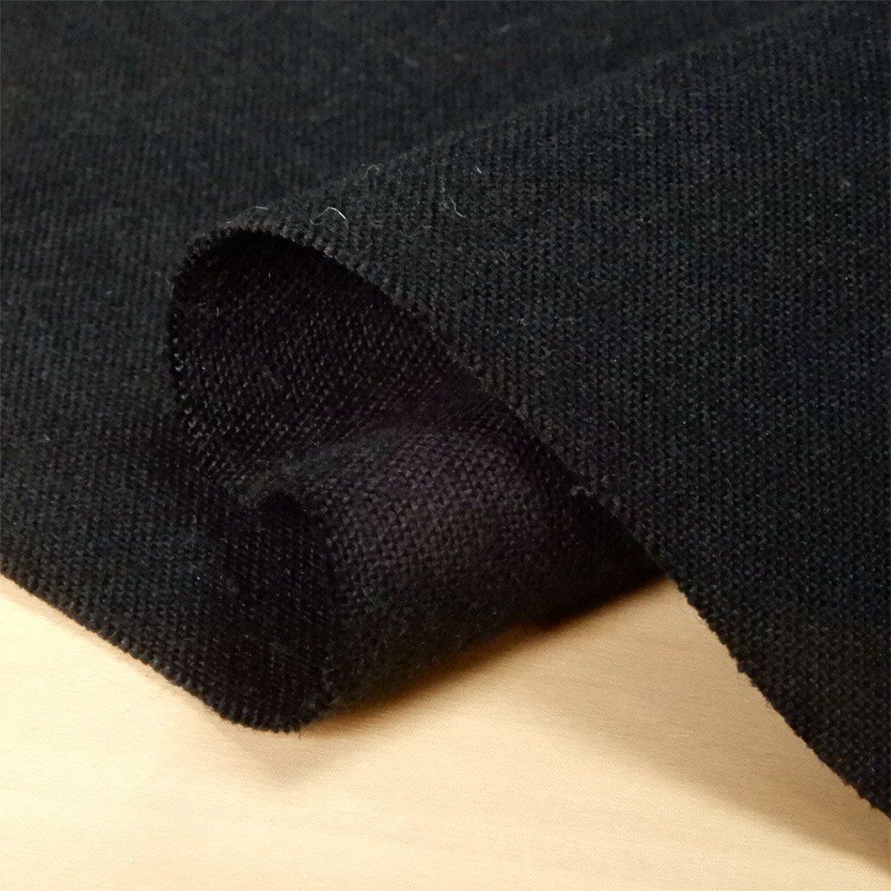 【10cm単位】キャンバス 生地 布 無地（黒）綿 コットンこばやし トートバッグ 布地 110cm幅 商用利用可能 メール便1mまで
