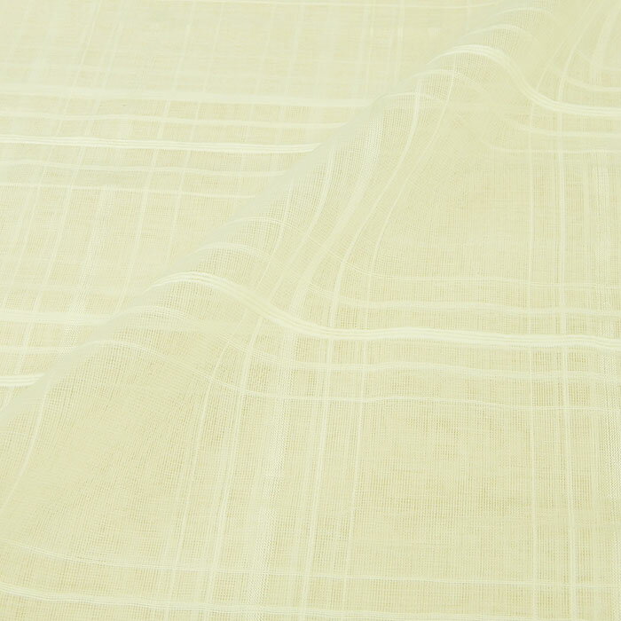 【10cm単位】生地 布 インド綿 コットンボイル ドビー チェック オフホワイト 布地 110cm幅 商用利用可能 メール便3mまで