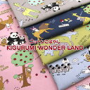 コットンこばやし 10番キャンバス KIGURUMI WONDER LAND(単位50cm)生地/綿/コットン/プリント/動物/着ぐるみ/きぐるみ/動物/アニマル/ねこ/パンダ/ペンギン/ぞう