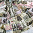 B&B FABRICS ワイド幅　TOWN COLLAGE PARIS（単位50cm