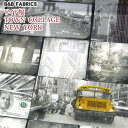 B B FABRICS ワイド幅 TOWN COLLAGE NEW YORK（単位50cm）海外/街/アメリカ/プリント/生地/綿/コットン/オランダ製/ハーフパナマ生地