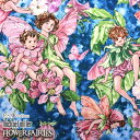 USA Cotton マイケルミラー 花と妖精 ブルー Flower FAIRIES Blue（単位50cm）michael miller/アメリカンファブリック/生地