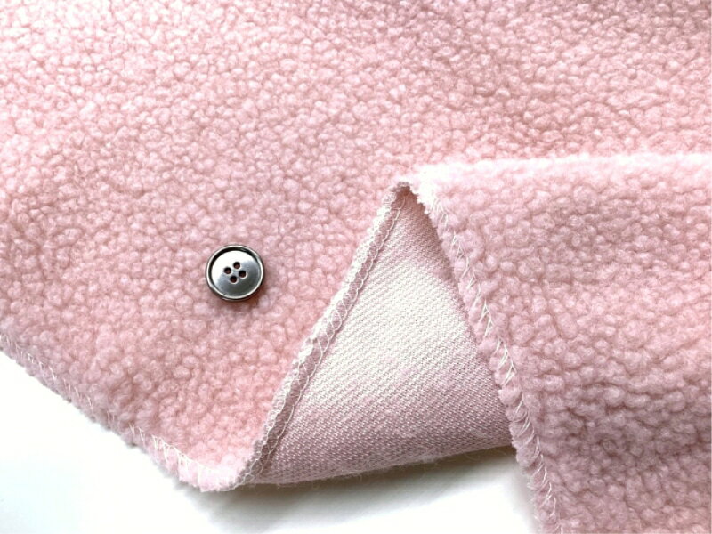 アルパカボアのハギレピンク(生地巾140cm長さ25cm)
