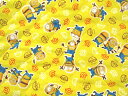 キルティング ミニオンズ(単位80cm)キルト/生地/コットン/綿/ミニオン/Minions/怪盗グルー/イルミネーション/入園入学