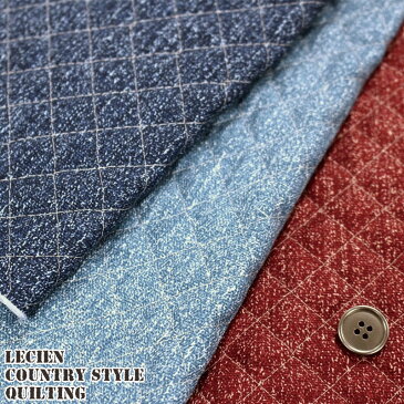 キルティング ルシアン COUNTRY STYLEかすりデニム風10番オックス(単位:50cm)LECIEN/無地/入園/入学/キッズ/生地/キルト/カバン/バッグ/男の子/女の子