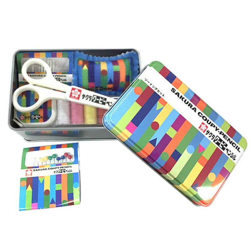 ソーイングセット　SAKURA サクラクーピー（1個）文房具/クーピー/レトロ/お裁縫箱/お裁縫セット/ソーイングキット/ハンドメイド/手づくり/手作り