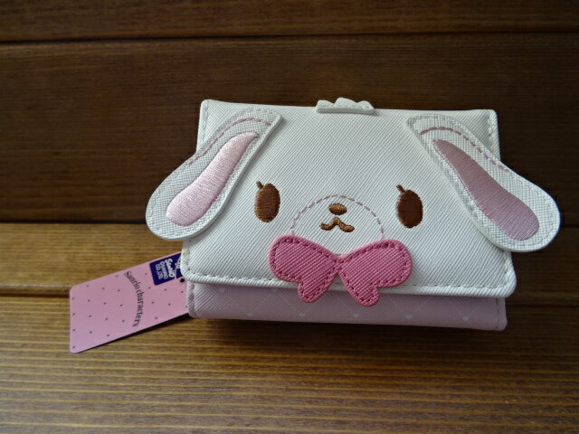 サンリオ シュガーバニーズ（しろうさ） がま口 ミニ口金財布 フェイス 3つ折財布 ウォレット MK1A-2 キャラクター かわいい財布 送料無料 プレゼント 小学生 大人女子