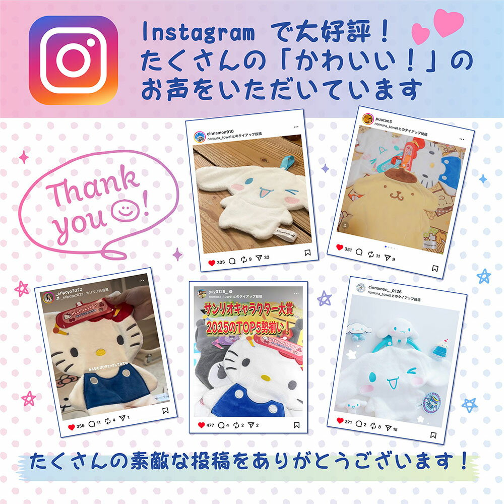 野村タオル(Nomura Towel) サンリオキャラクターズ sanrio ハンドタオル シナモロ...