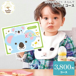 カタログギフト (3800円コース) えらんで きらきらコース 送料無料 御祝 出産 お祝い 男の子 女の子 ギフトカタログ グルメ おしゃれ