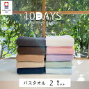 今治タオル バスタオル 10DAYS TOWEL 同色2枚セット 日本製 吸水 速乾 デイリータオル 国産 タオル Nカラー