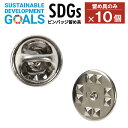 SDGs ピンバッジ 留め具 スペア 10個セット バタフライクラッチタイプ