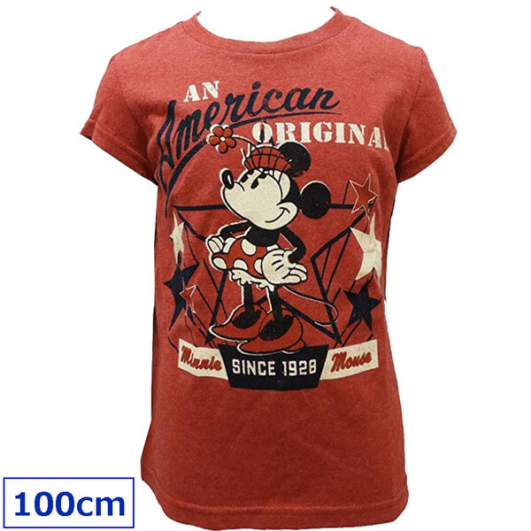 送料無料 Disney ディズニー ミニーマウス 子供服 キッズ 半袖Tシャツ 女の子 Tシャツ カットソー 100cm