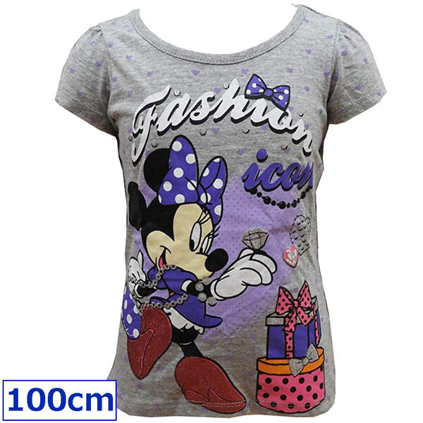 送料無料 Disney ディズニー ミニーマウス 子供服 キッズ 半袖Tシャツ 女の子 Tシャツ カットソー 3歳 4歳 100cm