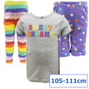 送料無料 Carter's カーターズ 女の子 子供 キッズ パジャマ 寝巻 3点セットお昼寝 保育園 5T 105〜111cm