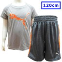 送料無料 PUMA プーマ 子供服 キッズ トレーニングウエア スポーツウエア ジャージ 上下 セットアップ サイズ5 120cm