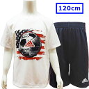 送料無料 adidas アディダス 子供 キッズ ジャージ 上下 セットアップ スポーツウエア 半袖 サイズ6 120cm