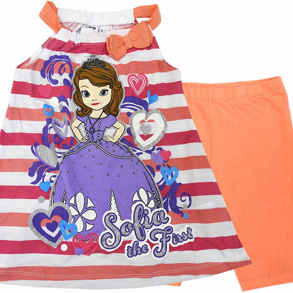 送料無料 Disney ディズニー プリンセス ちいさなプリンセス ソフィア 子供服 セットアップ サイズ4T 6 110cm 120cm