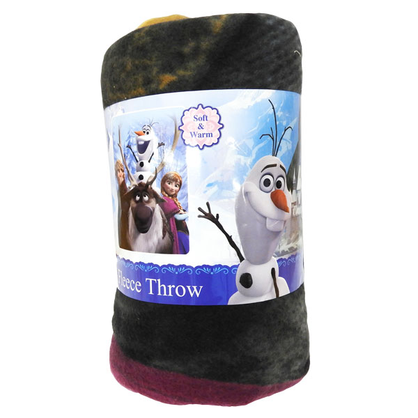 送料無料 アナ雪 アナと雪の女王 ディズニー キッズ ブランケット ブランケット 毛布 ひざ掛け フリース 子供寝具 117×152cm