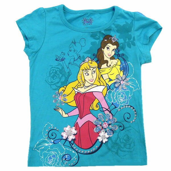 訳あり 送料無料 Disney ディズニー プリンセス ベルー オーロラ姫 子供服 キッズ ジュニア 半袖 Tシャツ カットソー サイズ6 115〜120cm