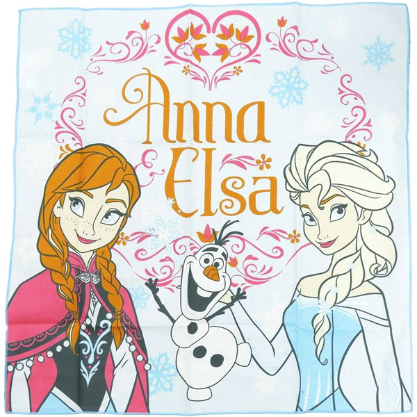 送料無料 日本製 ランチーフ ランチクロス お弁当ハンカチ ディズニー プリンセス アナ雪 アナと雪の女王 43×43cm スケーター