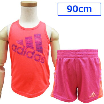 【ポイント5倍★300円クーポン 10/4 20:00〜10/11 1:59】 送料無料 adidas アディダス キッズ ベビー 上下セット セットアップ タンクトップ Tシャツ ショートパンツ 2歳 90cm 【アメリカ買付商品】【SP10】
