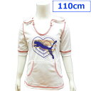 送料無料PUMAプーマ子供服スポーツウエアTシャツカットソーパーカージャージ女の子用4歳110cmホワイト白【アメリカ買付商品】【SP10】