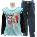 Birbieバービー子供服キッズセットアップ上下セットブルー110cm120cm【アメリカ買付商品】SSS