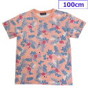 送料無料 LBC 子供 Tシャツ 半袖 カットソー 綿 女の子 フラミンゴ キッズ 100cm リトルベアクラブ