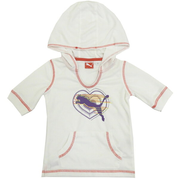 送料無料 PUMA プーマ 子供 キッズ 半袖 ジャージ カットソー パーカー プルオーバー サイズ5 115cmの商品画像