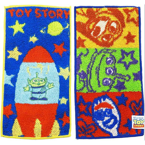 送料無料 丸眞 ディズニー トイストーリー ポケットハンカチ ポケットタオル　制菌加工 2枚セット 約10×20cm