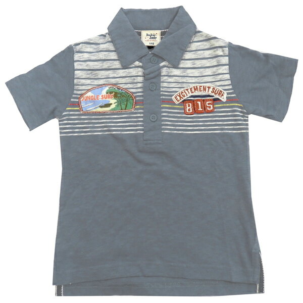 Polo Shirt - 送料無料 DJ ドンキージョシー 子供服 ポロシャツ 襟付き 半袖 カットソー 110cm 丸高衣料