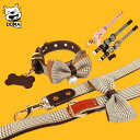 【全商品ポイント5倍】犬服 犬 首輪 リードセット 小型犬 簡単装着 軽量 調整可能 おしゃれ かわいい トイプードル ポメラニアン チワワ 首輪とリード