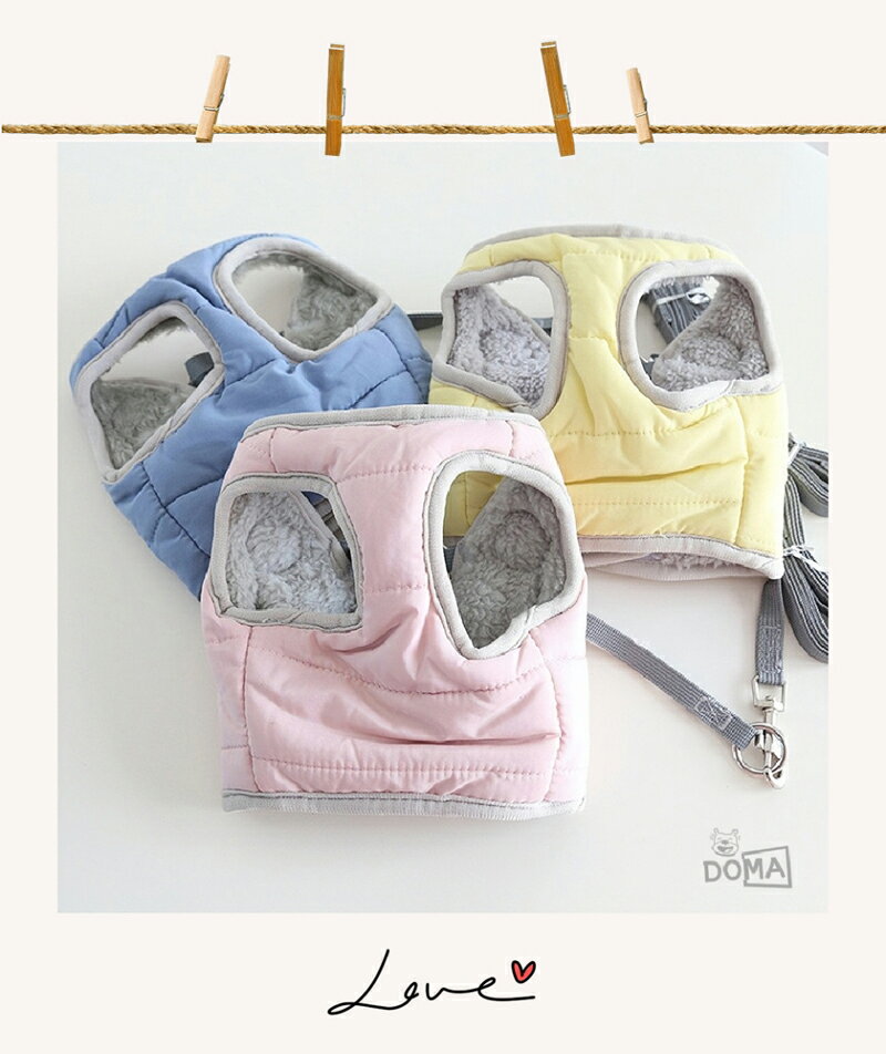 【全商品ポイント5倍】犬服 ハーネス ベスト 秋冬 背中開き リード付き 犬用 胴輪 ...