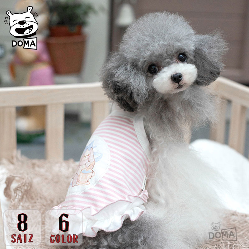 楽天coucou-DOMA犬服 春 ワンピース キャミソール 涼しい おしゃれ おもしろ かわいい 可愛い キャラクター 着せやすい 女の子 男の子 ブランド 高級 抜け毛防止 お散歩ウェア ペアルック インスタ映え