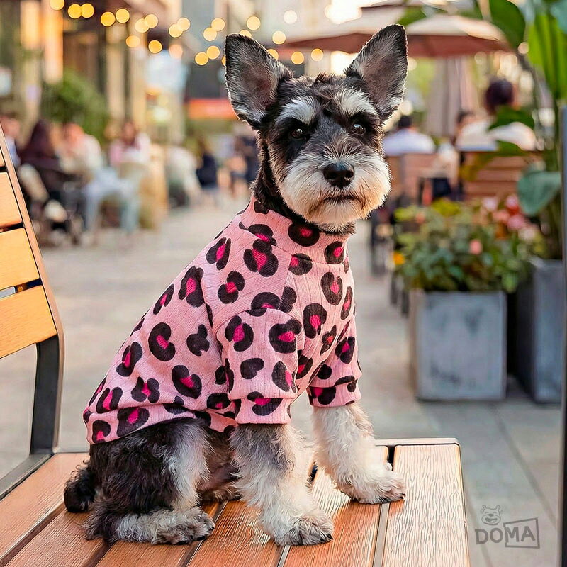 【伸縮性抜群】 犬服 ヒョウ柄Tシャツ ペット服 XS〜XL 小型犬 中型犬 おしゃれ 可愛い ドッグウェア 春夏 犬用洋服