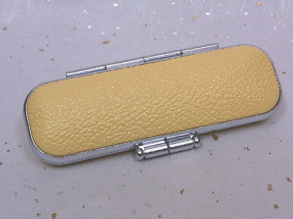 印鑑ケース　ブランドケースA(銀枠)　イエロー　12ミリ丸用【個人印鑑 ハンコ いんかん 就職祝い】【10P13Jan12】【いんかんけーす】