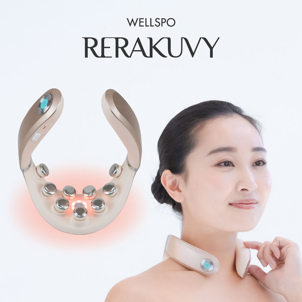 楽天クルールラボストア　楽天市場店【最新首用EMS】RERAKUVY リラクビー 首用 美姿勢 肩 温熱 タッピング LED EMS リリース テレビ通販 TV通販即完売 スマホ首 リラックス リフレッシュ 多機能 父の日 敬老の日 プレゼント 首マッサージ※医療用マッサージ器機器ではありません