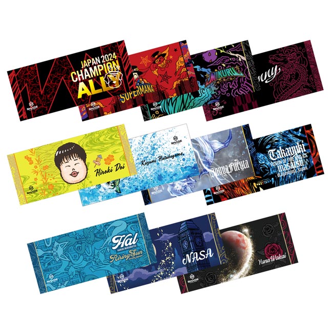 SHADE(シェイド) プレイヤーフェイスタオル 2025　(ダーツ アクセサリ)