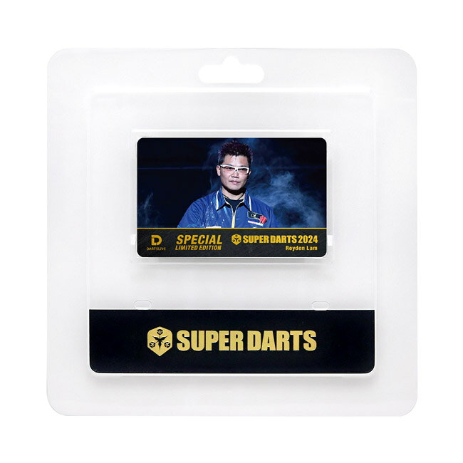 ダーツ専門店 カウントアップのSUPER DARTS 2024 × DARTSLIVE PLAYER GOODS ロイデン・ラム選手　(ダーツカード)｜アングル3