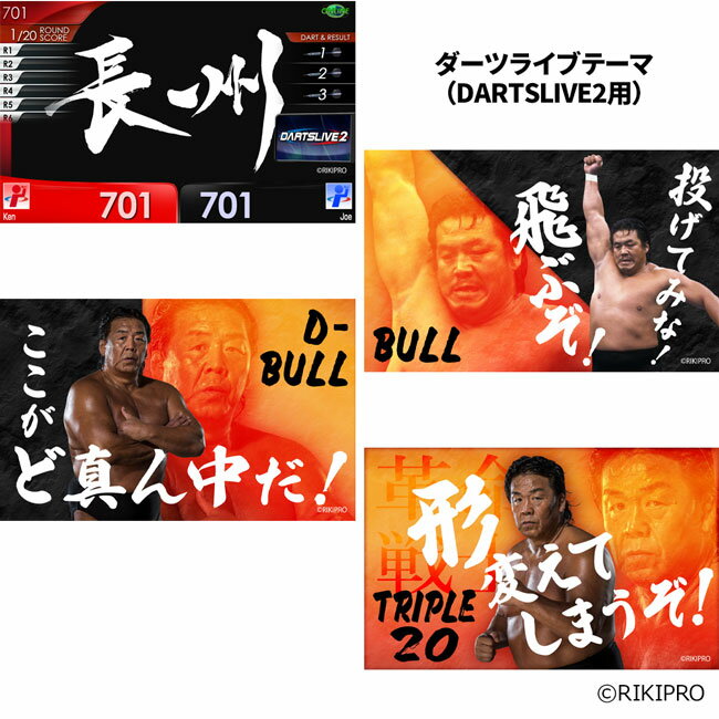 長州力 Collaboration DARTSLIVE CARD with LIVE EFFECT ＆ DARTSLIVEテーマ 「長州」＜ビッグタオル付＞　(ダーツ カード) 3