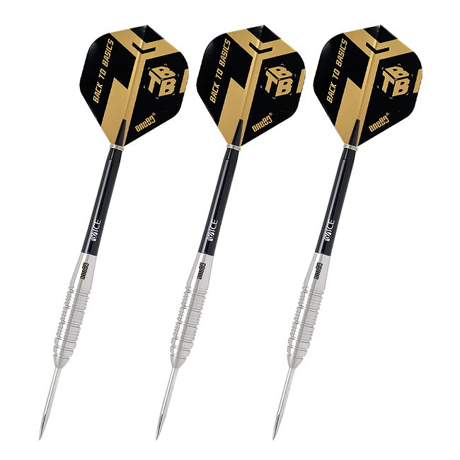 One80(ワンエイティ) Back To Basic(バックトゥベーシック)-JLS STEEL 25g　(ダーツ バレル ダーツセット)