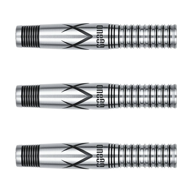 One80 UTA 2BA 20g Black 三浦歌織選手モデル　※ご覧頂いているディスプレイの設定等により、実物と色合いが異なる場合がございます。※この画像はDarts HiVeが作成しており、文章・写真などの複製、無断転載を禁じます。※内容物・商品仕様は予告なく変更となる場合がございます。 ■商品仕様 スペックデータ &nbsp; 材質 単体重量 全長 最大径 タイプ ：90%タングステン ：20.0g ：42.5mm ：7.0mm ：2BA 内容物 &nbsp; ・バレル ・シャフト ・チップ ・フライト ×1set(3個) ×2set(6個) ×1set(3個) ×1set(3個) ■商品説明 2024.7.26 発売商品 SOFT DARTS PROFESSIONAL TOUR JAPAN LADIESで活躍する三浦歌織選手の初のシグネイチャーモデル。 全長は3フィンガー、4フィンガーのどちらにも対応可能な42.5mmで設計。 グリップエリアは広めに設定されており、最大径7.0mmからグリップ径6.4mmへと緩やかなテーパーが施されています。 メインカットは、かかり具合とグリップ圧のバランスを見極めて、ダブルリングカットを採用。 フロント部には「中指のポジションが重要」と語る三浦選手に合わせて、7連マイクロシャークカットを配置しました。 バレル名の「UTA」は、三浦選手の音楽好きの趣味と名前の1文字である「歌」が由来になっています。 全てのデザインに三浦選手のこだわりを詰め込んだ【Uta-ウタ-】をお楽しみください。 ■ご注文前に必ずご確認下さい 【仕様・付属品に関して】 ※商品ページ掲載の商品仕様や、パッケージ・デザイン・付属品等は、予告無しに変更となる場合がございます。 予めご理解・ご了承の上ご注文下さい。 Kaori Miura